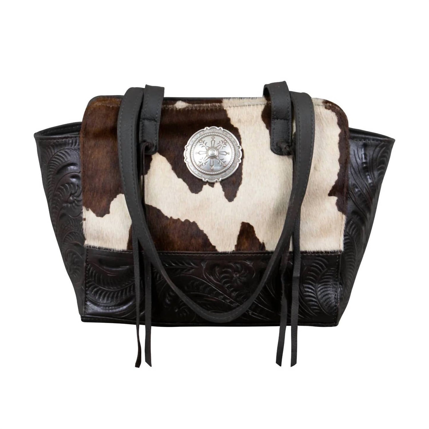 American West - Women's Cow Town Zip Top Tote Bag