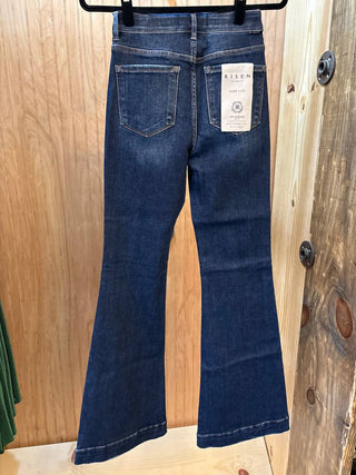 Risen - Flare Front Patch Pocket Jeans