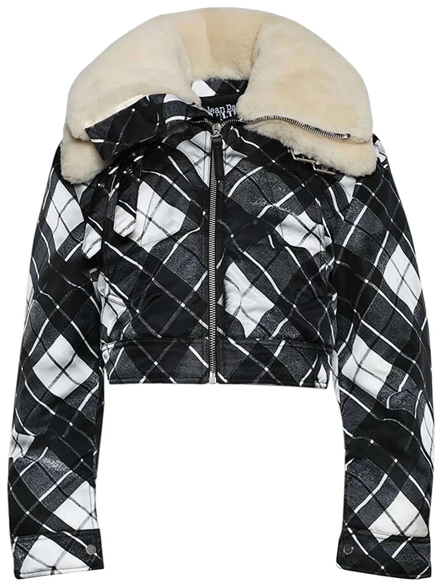 Jean Paul Gaultier - Distorted Tartan Aviator Coat