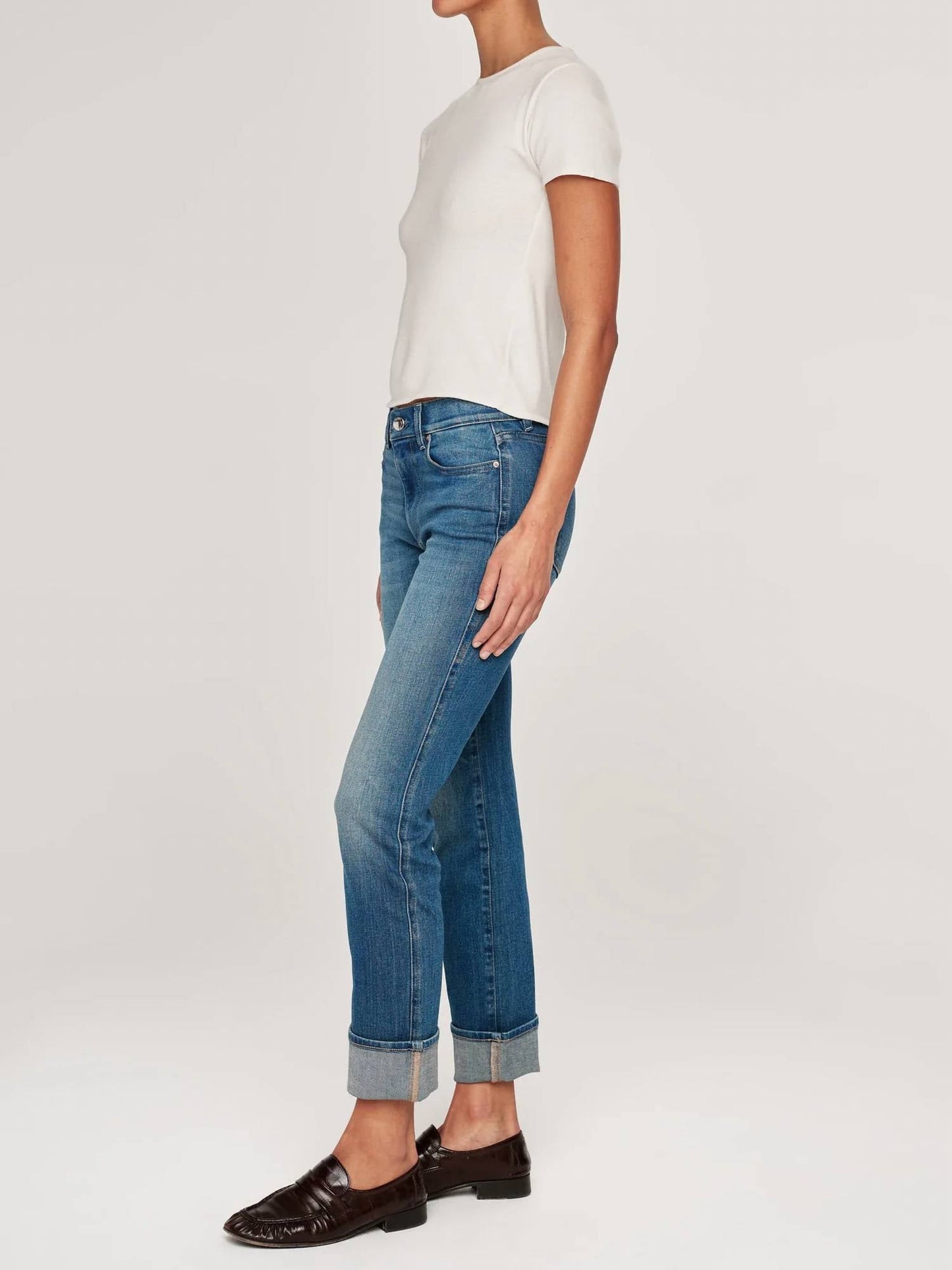 Dl1961 - Women'S - Mara Straight Mid Rise Cuff Jean