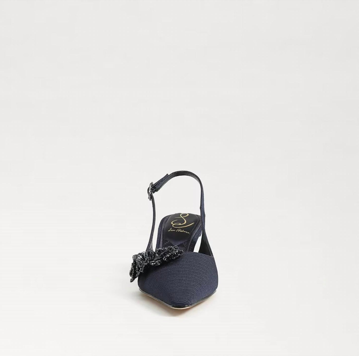 Sam Edelman - Women's Bianka Fabric Pointed Toe Slingback Kitten Heeled Pump