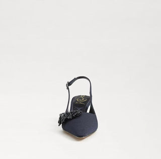 Sam Edelman - Women's Bianka Fabric Pointed Toe Slingback Kitten Heeled Pump