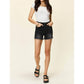 Judy Blue - High-waist Tummy Control Fray Hem Shorts