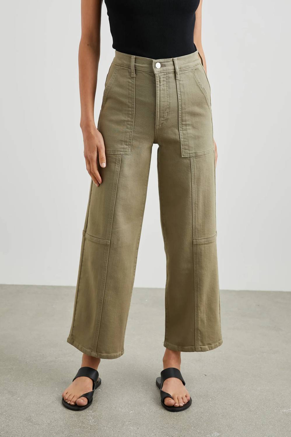 Rails - Getty crop utility wide leg jeans