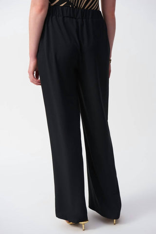 Joseph Ribkoff - Textured Woven Wide Leg Pants