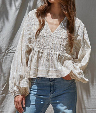 By Together - Ellery Smocked Top