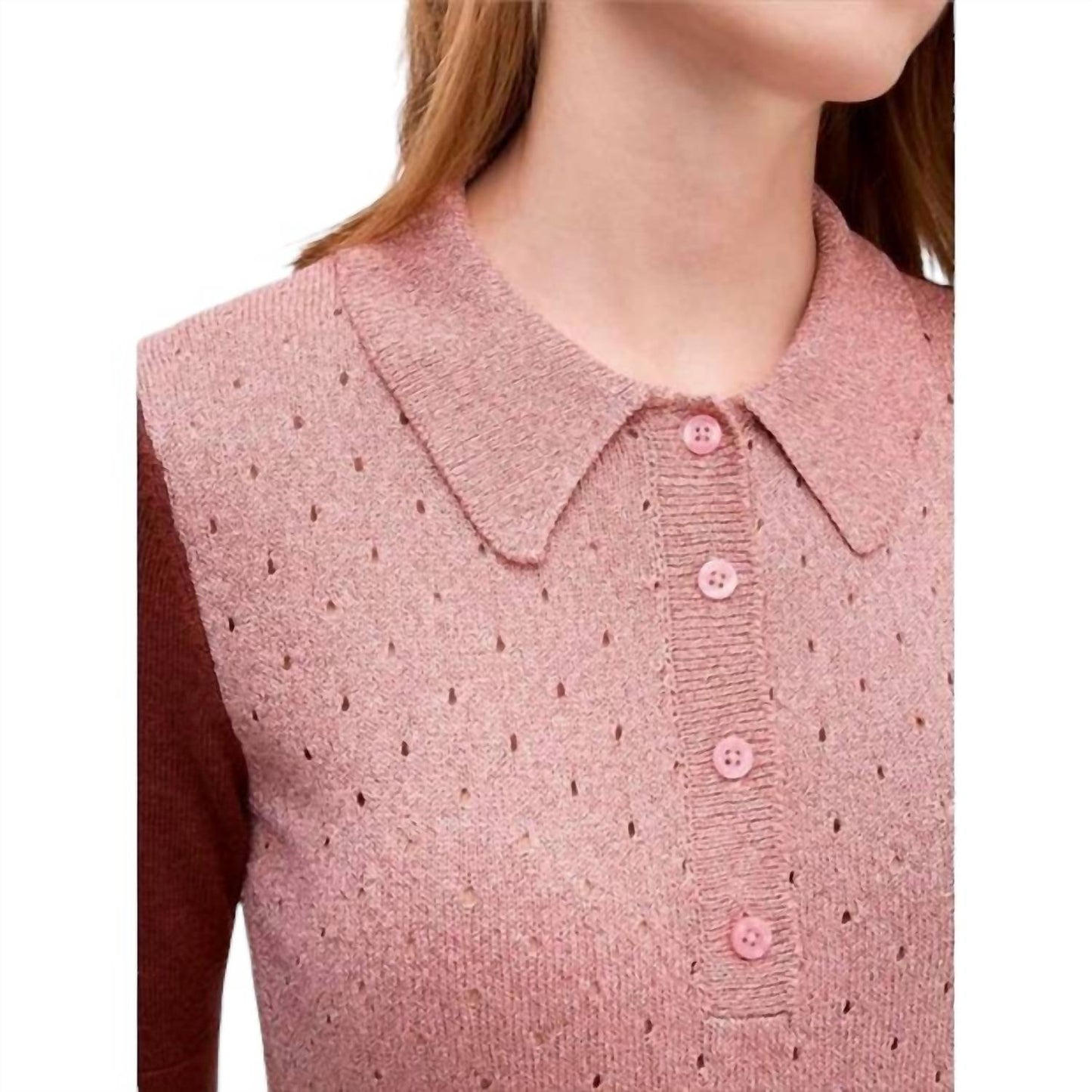 Kate Spade - Knit Short Sleeve Textured Top