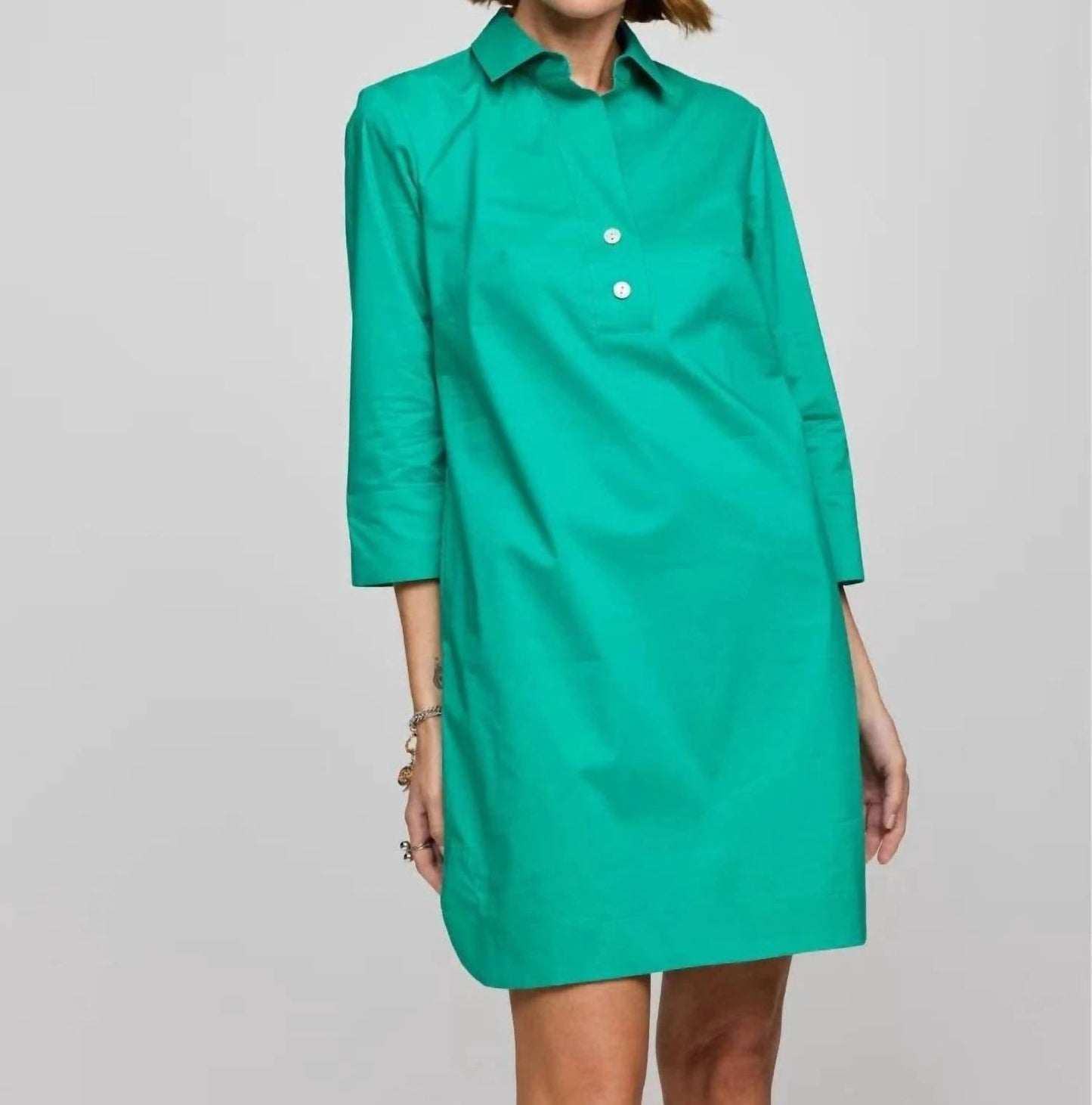 Hinson Wu - Aileen 3/4 Button Back Dress