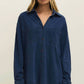 Z Supply - Reese Jersey Denim Button Up Top