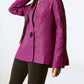 Joseph Ribkoff - Textured Long Sleeve Relaxed Jacket