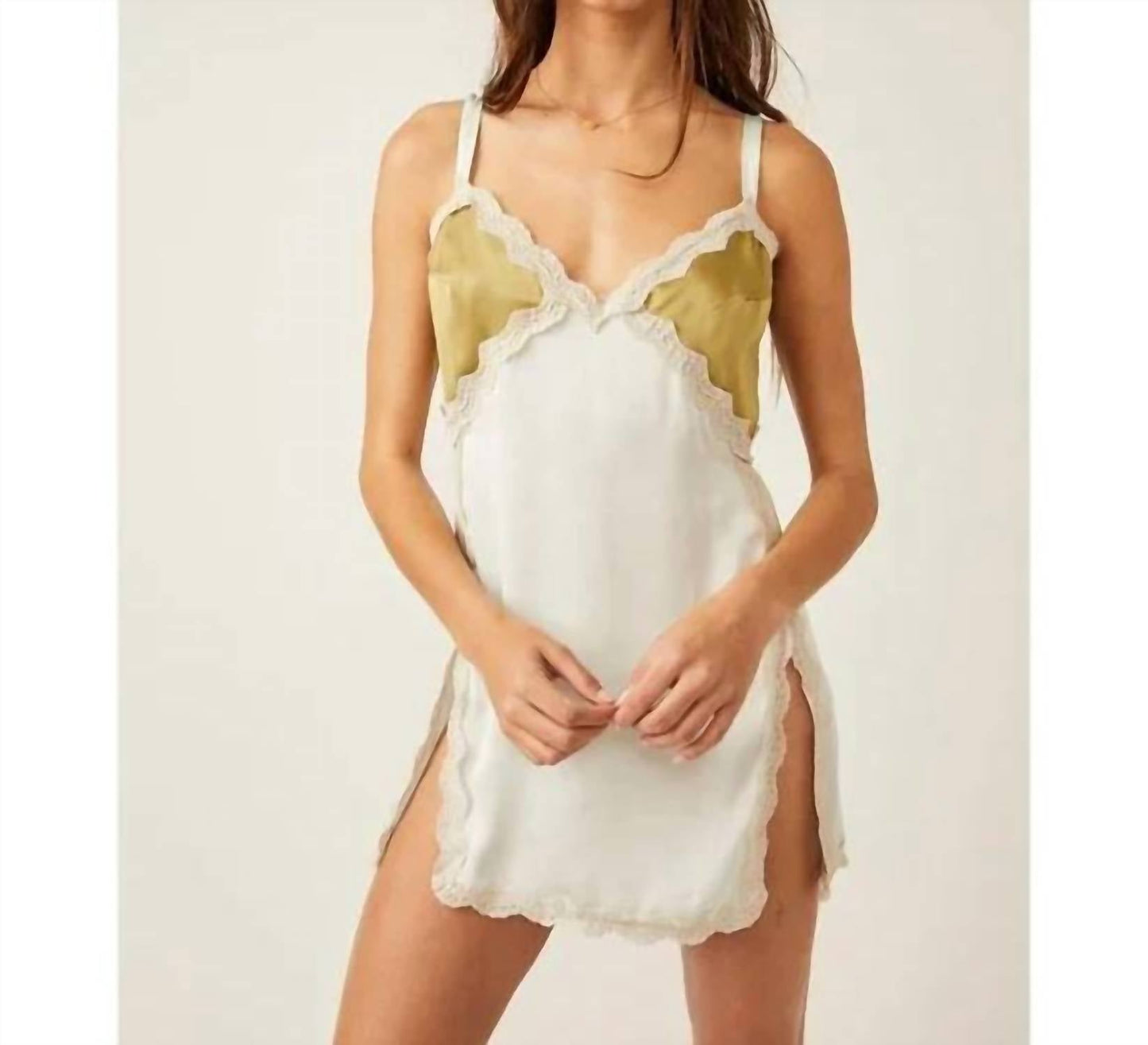 Free People - On The Rise Mini Slip Dress