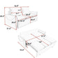 Pull Out Sofa Bed, 3 Seat Convertible Sleeper Sofa With 2 In 1 Pillow And Blanket Set