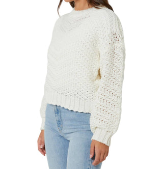 Minkpink - Luna Zigzag Stripe Knit Sweater