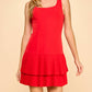 Tcec - Pleated Hem Mini Dress