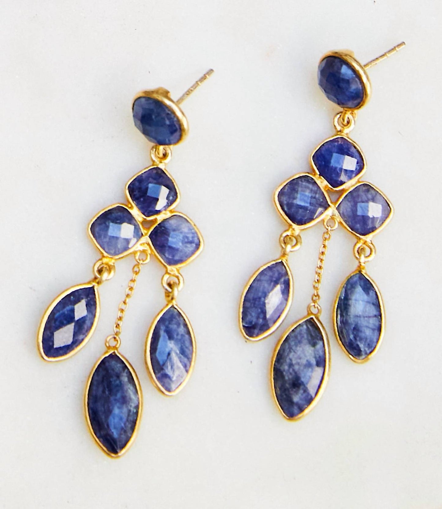 Felix Z - Chandelier Gemstone Earrings