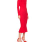 Susana Monaco - Crew Trumpet Midi Dress