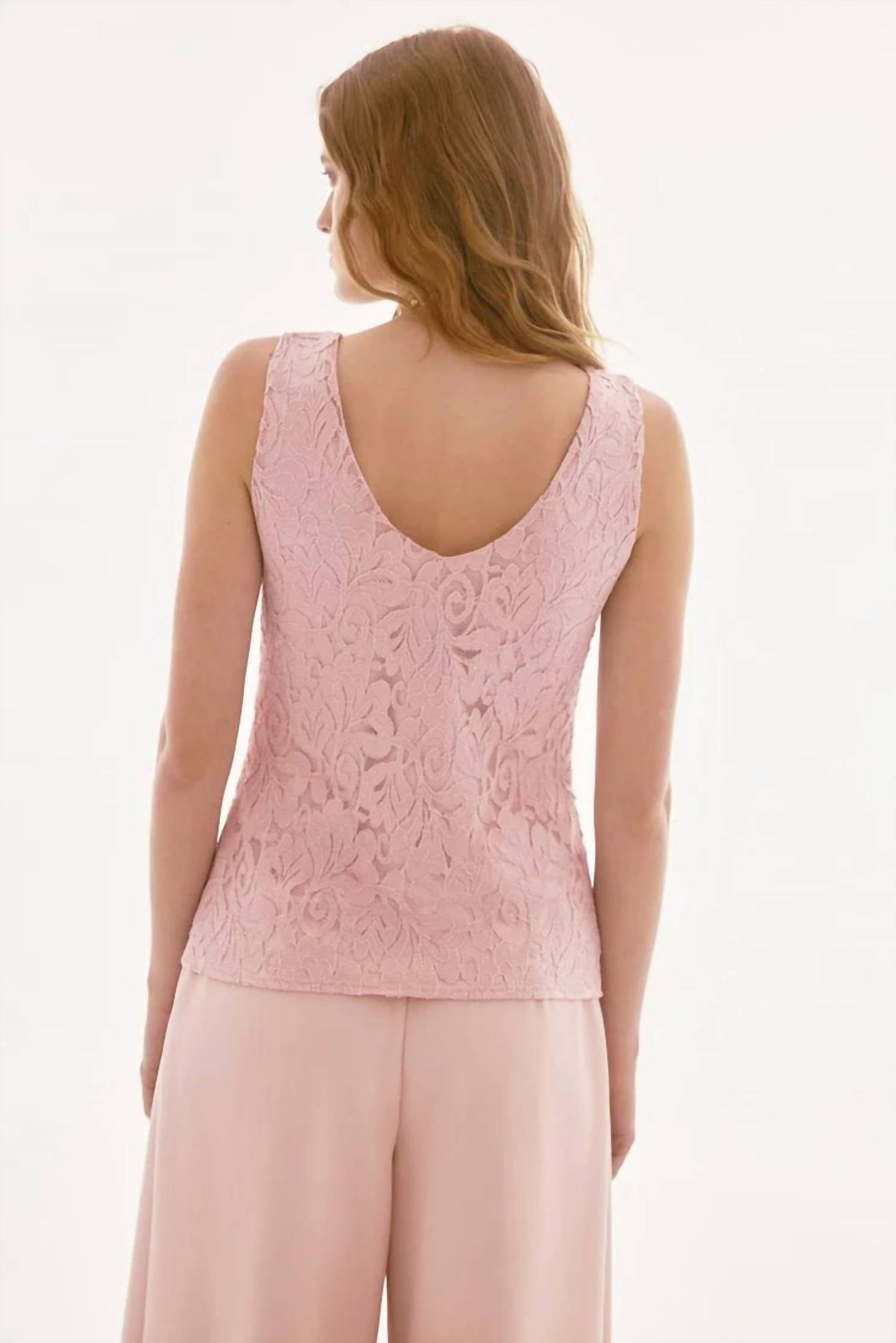 Joseph Ribkoff - Stretch Lace V-neck Camisole Top
