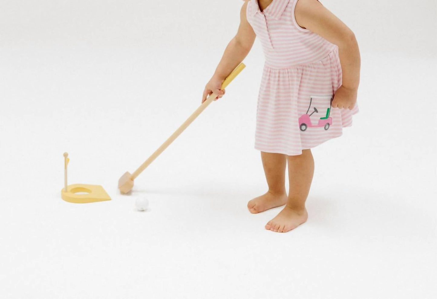 Angel Dear - Girl's Polo Collar Bodysuit Dress