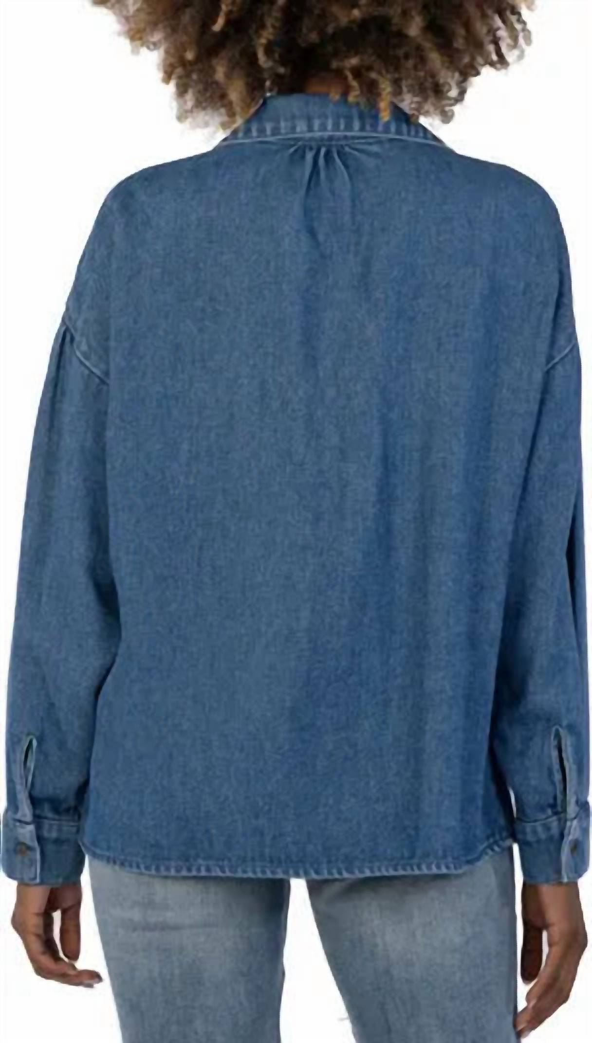 Kut From The Kloth - Louella Cotton Denim Button Down Shirt