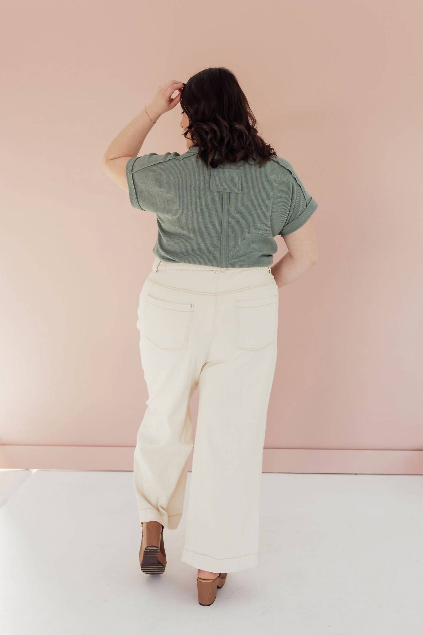 Skies Are Blue - Branbury Wide Leg Shores Jeans