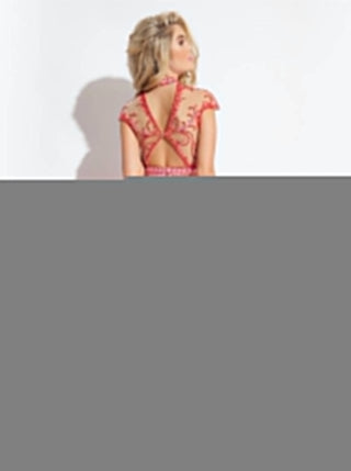 Rachel Allan - Two-piece Embellished Chiffon Gown