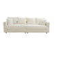 Modern Comfy Upholstered 4 Seat Sofa Cloud Couch, Deep Seat With Soft Pillows