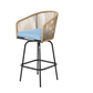 Outdoor Bar Stools Set of 4 with Armrests and Backrest