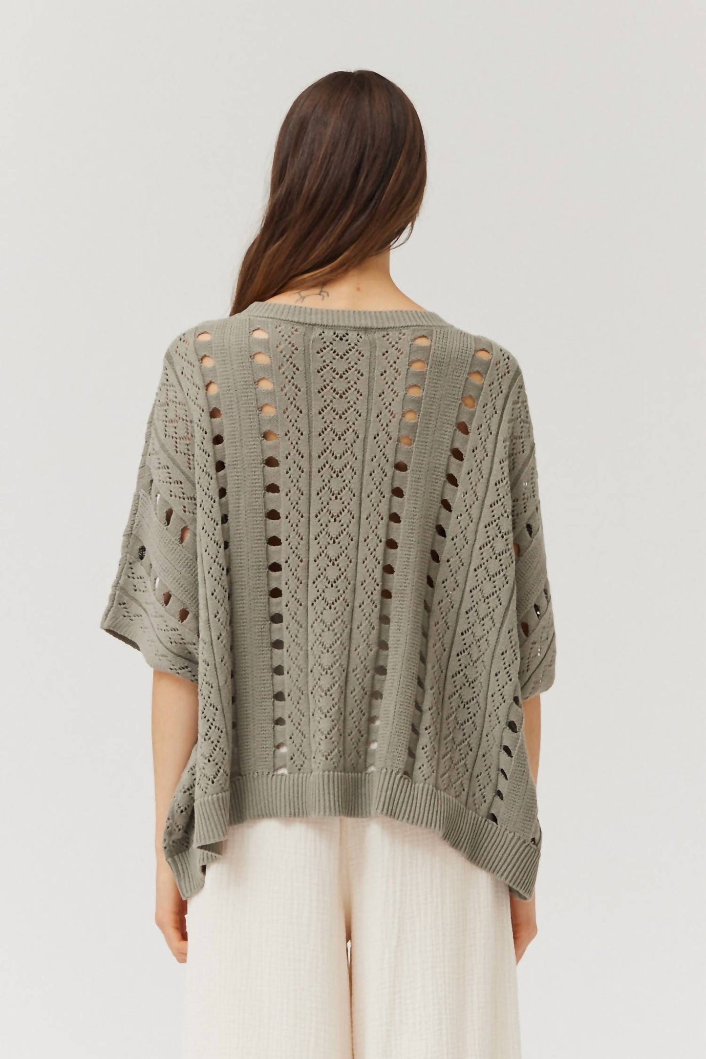 Grade & Gather - Draped Crochet Summer Sweater