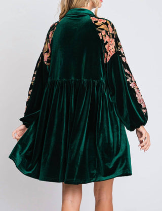 Umgee - Alice V-neck Long Sleeve Mini Dress