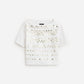 J.Crew - Women's Embellished T-shirt With Floral Appliques