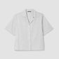Eileen Fisher - White Notch Collar Shirt