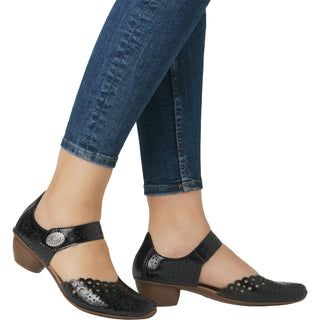 Rieker - Women's Mirjam 53 Casual Mary Jane Leather Shoes