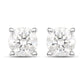 0.80 Carat Genuine White Diamond 14K White Gold Earrings