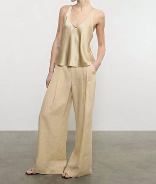 Enza Costa - Linen Pleated Trouser
