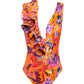 Lia Sahara - Women's Plunge One Piece Swimsuit