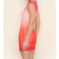 Fore Collection - Ombré Mesh Mini Dress