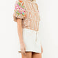 Thml - Flower Embroidered Short Sleeve Top