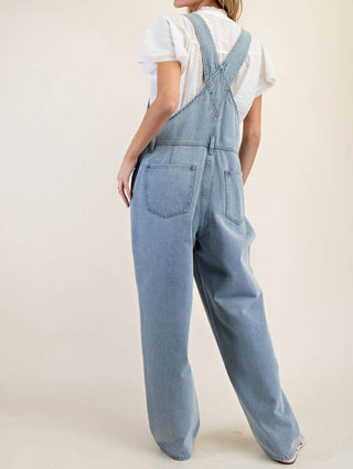 Easel - Multiple Pockets Relaxed Overalls