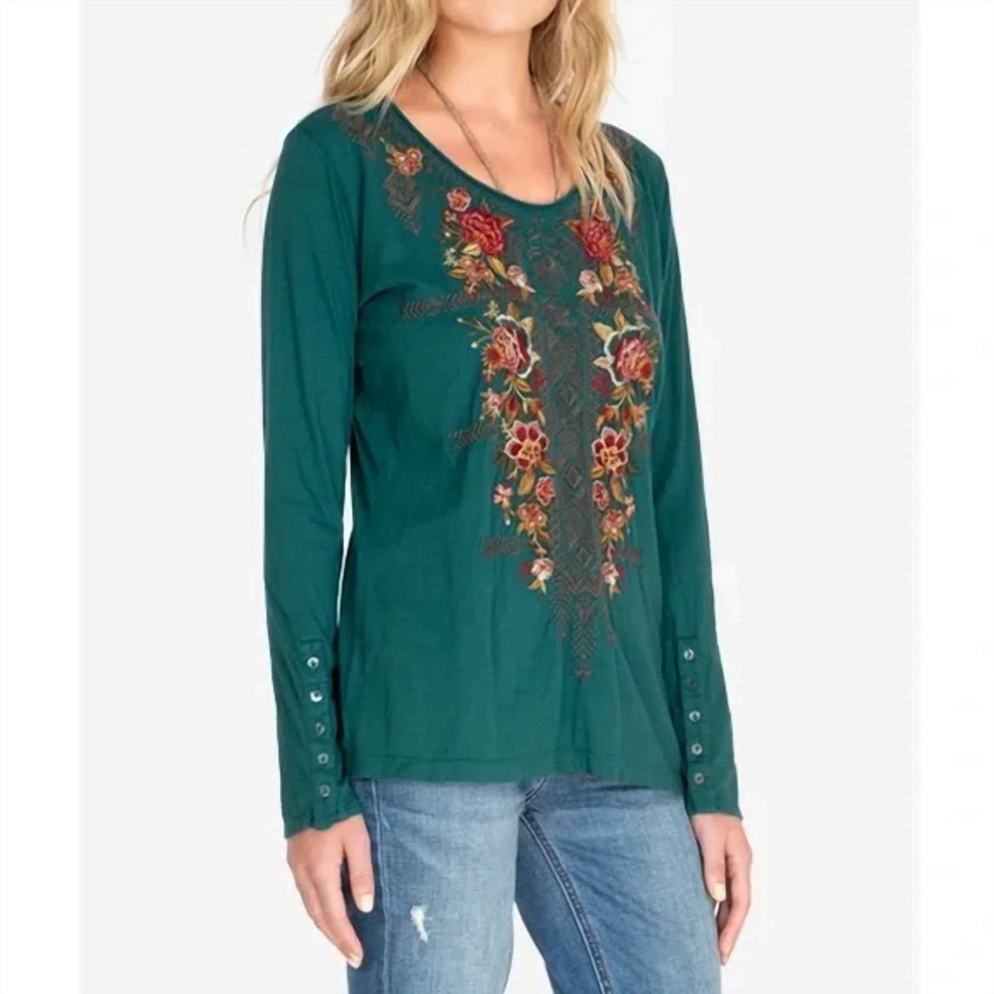 Johnny Was - Zaret Embroidered Top