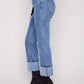 Charlie B - Wide Cuff Straight Leg Jean