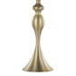 Ashland 27" Contemporary Metal Table Lamp Set in Gold with Linen Shades
