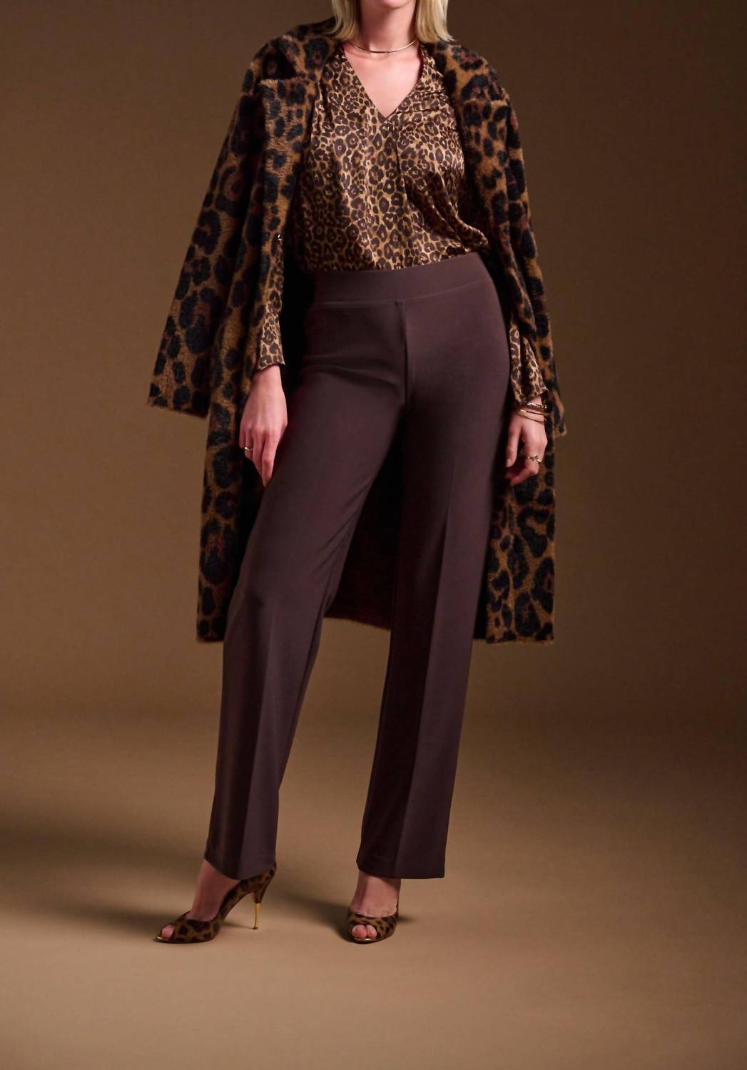 Joseph Ribkoff - Satin Animal Print Top