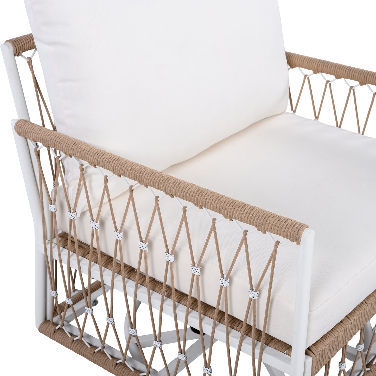 Set of 2 360° Swivel Bohemian Outdoor Lounge Chairs