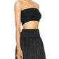 Enza Costa - Textured Satin Smocked Top