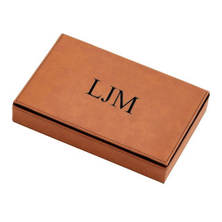 Creative Gifts International - Leatherette 2 Card Deck Set, 5" X 7.75"