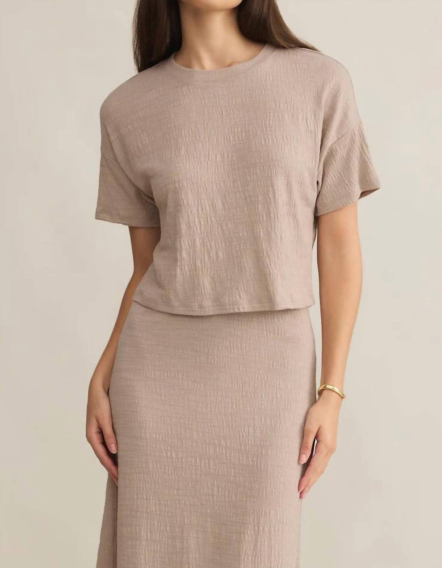 Z Supply - Briggs Cropped Textured Tee