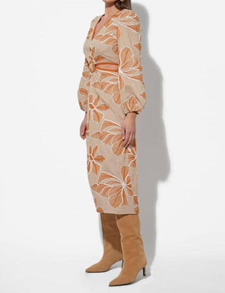 Adelyn Rae - Joy Embroidered Maxi With Side Cut Out Dress