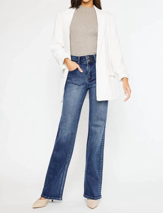 Kancan - High Rise Flared Leg Jean