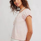 Free People - Issa Short Puffed Sleeves Tee