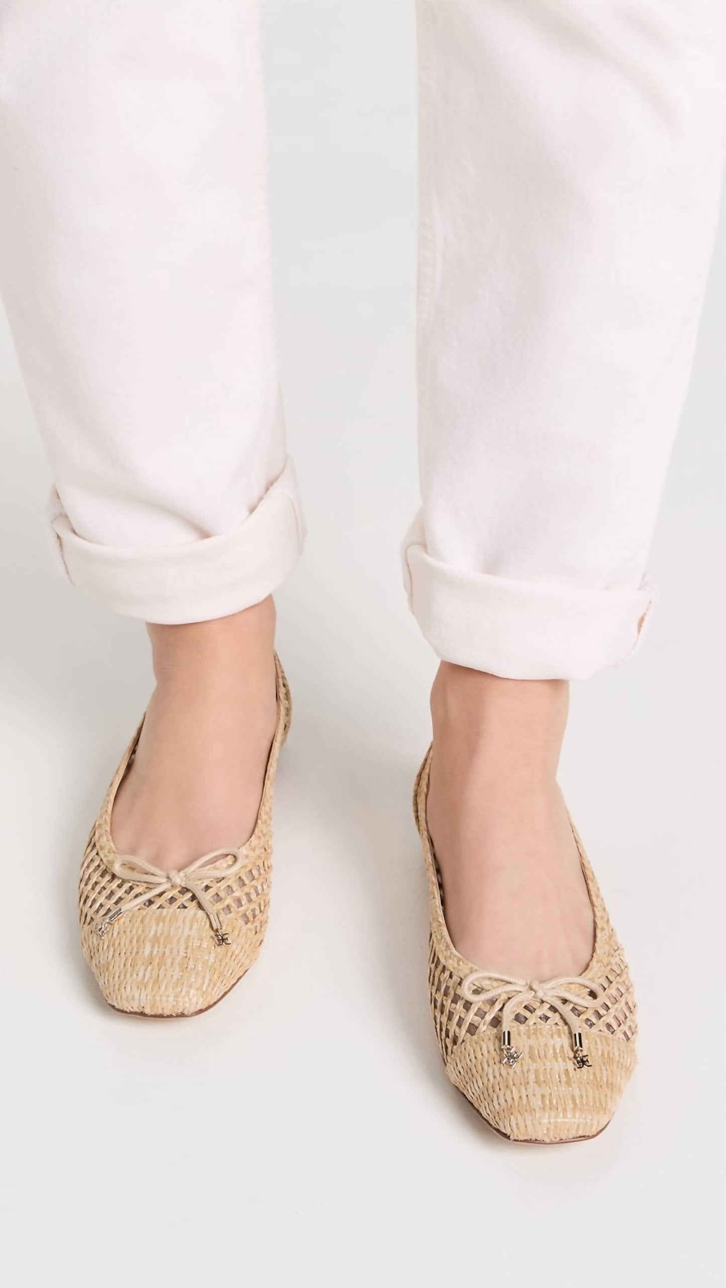 Sam Edelman - Women's May Raffi Basket Weave Flats Shoes